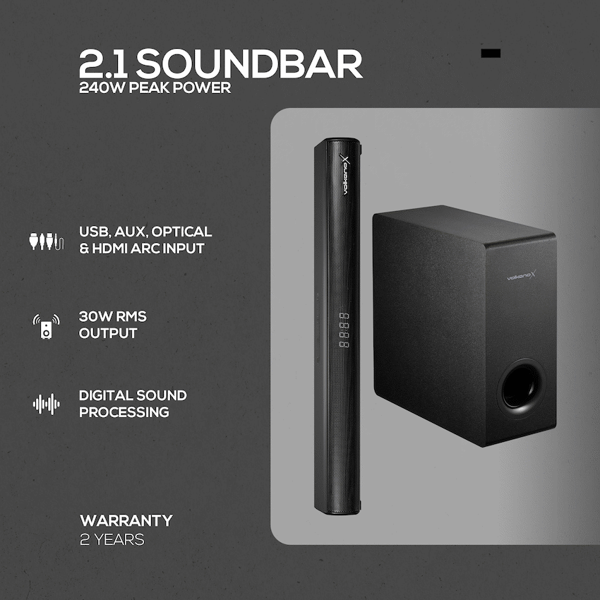 VolkanoX Empire 2.1 Soundbar - Image 6