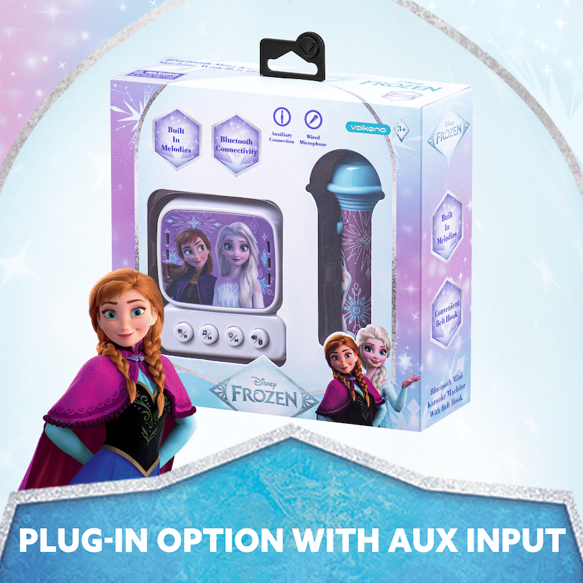 Disney Frozen Bluetooth Mini Karaoke Machine with Belt Hook - Image 6