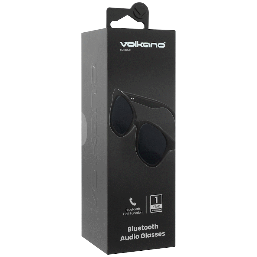 Volkano Sonique Series Bluetooth Audio Glasses - Dark Lenses - Image 7