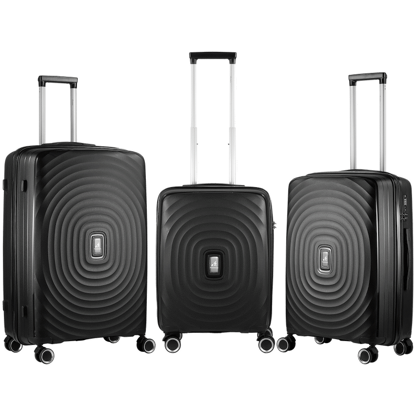 Travelwize Ripple PP 4-Wheel Spinner 65cm Luggage - Black - Image 9