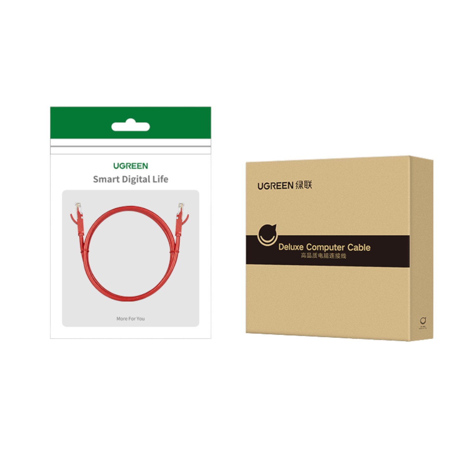 UGreen RJ45 CAT6 Ethernet 0.5m LAN Network Cable -Red (1Gbps, 250MHz) - Image 5