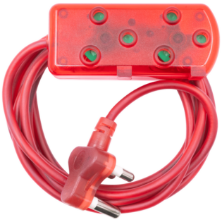 Ellies Side by Side Light Duty Extension Lead-3M - RD