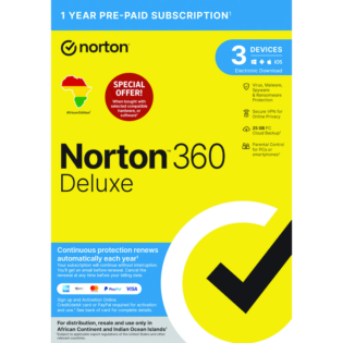 NORTON 360 DELUXE 25GB AF 1 USER 3 DEVICE 12MONTH
