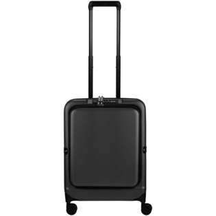 Expandable PP 55cm Carry On Luggage - Black