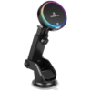 Volkano Sentinel Series Qi2.2 Magnetic Wireless Charging Car Dash Mount Phone Holder - Black