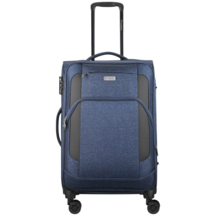 Travelwize Aurora 65cm 4-Wheel Spinner Trolley Case - Navy Melange