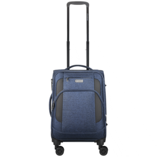 Travelwize Aurora 55cm 4-Wheel Spinner Trolley Case - Navy Melange