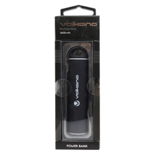 Volkano Mini Erupt Powerbank 2600 mAh BLACK