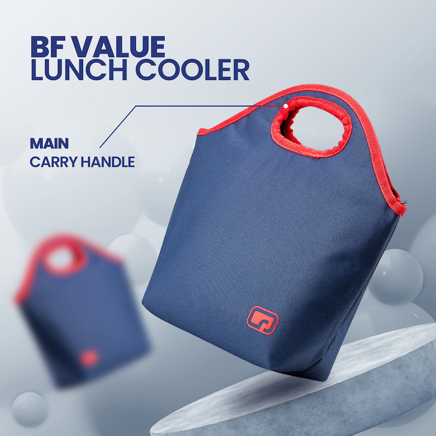 Quest BF Value Lunch Cooler - Navy/Red - Image 2