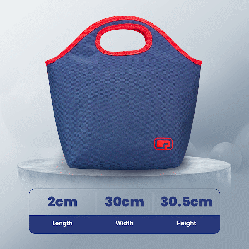 Quest BF Value Lunch Cooler - Navy/Red - Image 4