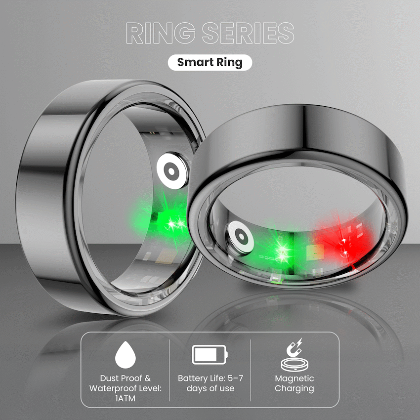 Volkano Ring Series Smart Ring With Charge Case - 18.3mm - Image 4
