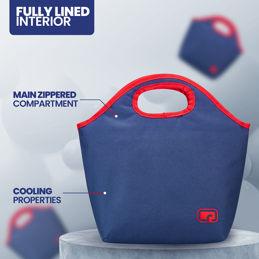 Quest BF Value Lunch Cooler - Navy/Red - Image 5