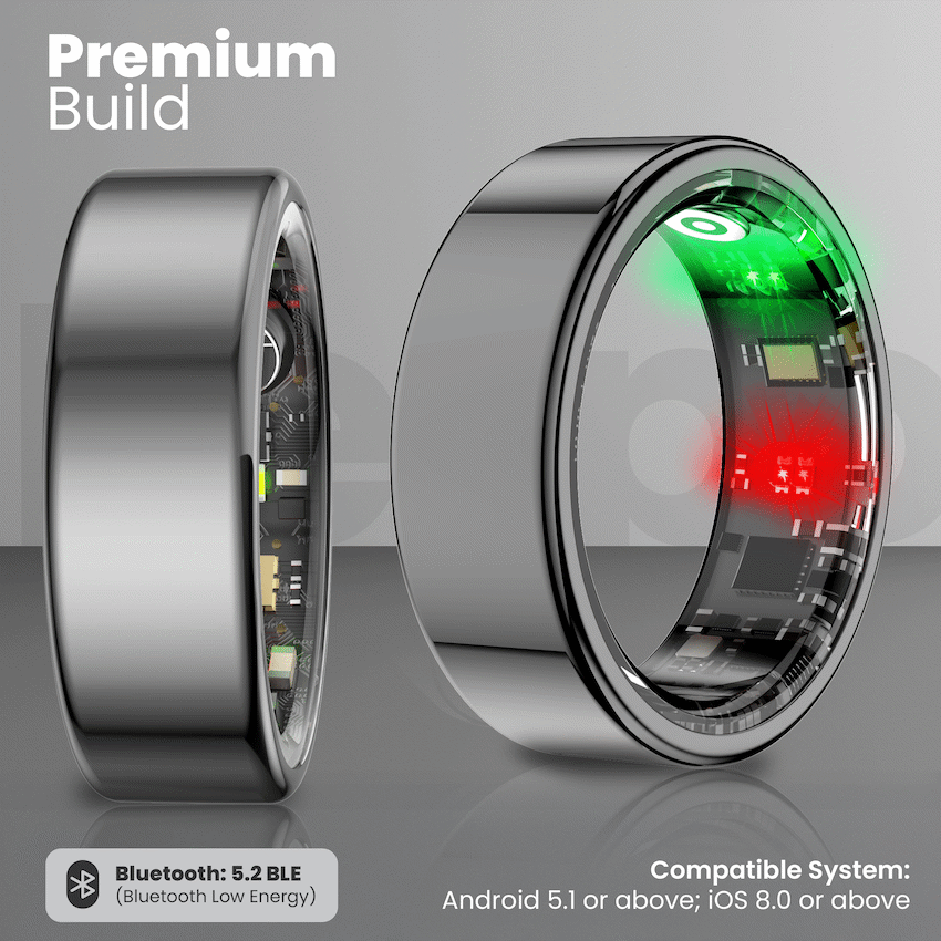 Volkano Ring Series Smart Ring With Charge Case - 18.3mm - Image 5