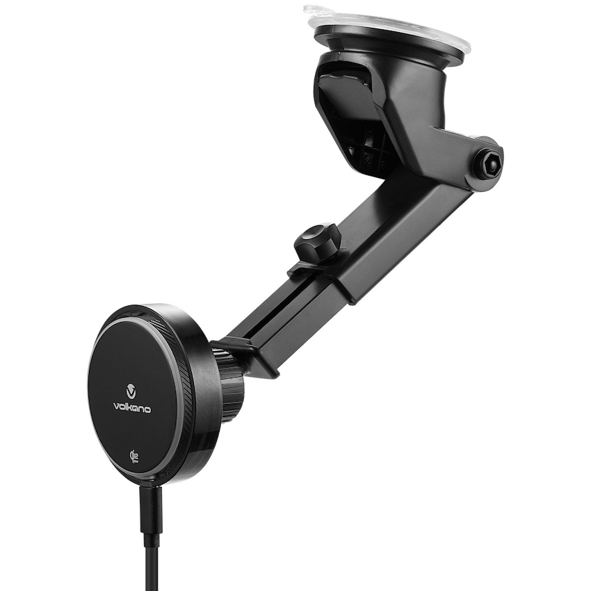 Volkano Sentinel Series Qi2.2 Magnetic Wireless Charging Car Dash Mount Phone Holder - Black - Image 10