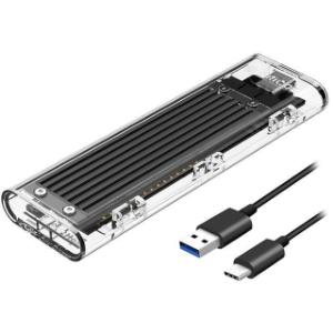 ORICO M.2, SATA SSD External Enclosure, Tool-Free, USB 3.1, Type-C Adapter, Support NGFF(SATA Based) M.2 (2280 2260 2242 2230) SSD Enclosure Adapter