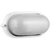 Ellies Illume Series - AC Oval Bulkhead - Aluminium + Glass - E27 Base - WT