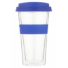 Snappy Thermal Glass Tumbler 400ml Blue
