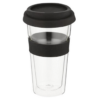 Snappy Thermal Glass Tumbler 400ml Black