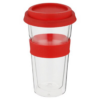 Snappy Thermal Glass Tumbler 400ml Red