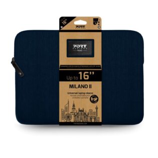 PORT MILANO II ECO laptop sleeve 16" Navy Blue