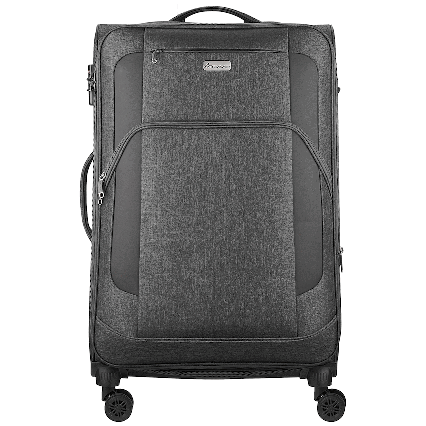Travelwize Aurora 75cm 4-Wheel Spinner Trolley Case - Grey Melange - Image 3
