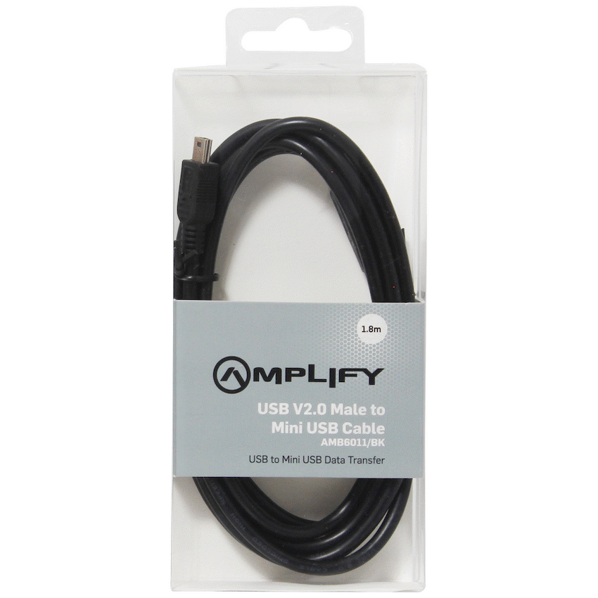 Amplify Cable - USB 2.0AM to Mini USB 1.8m - Image 3