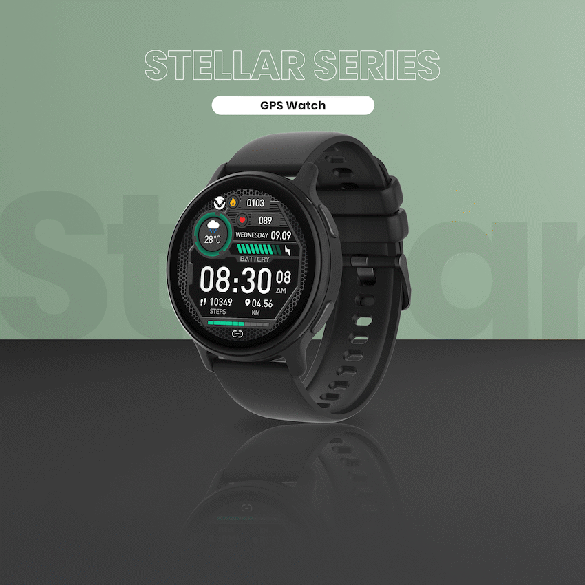 Volkano Stellar Series GPS Watch - Black - Image 8
