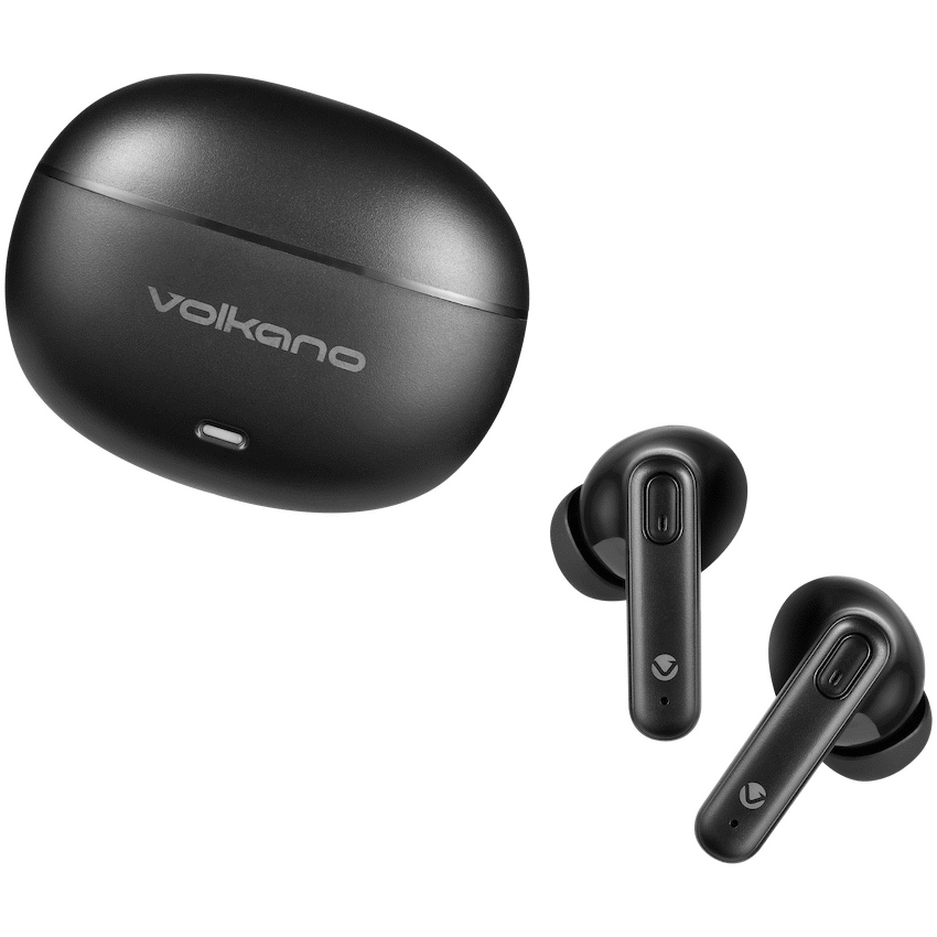 Volkano Pulse Series True Wireless Earphones with Charging Case - Black - Image 9