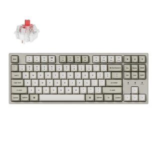 Keychron C1 Pro 8K 80% Super Red Hot-swappable RGB Wired Mechanical Keyboard