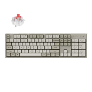 Keychron C2 Pro 100% 8K Super Red Switch Hot-Swap RGB Wired Custom Mechanical Keyboard
