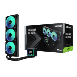 ASRock Challenger 360 Digital AIO Liquid Cooler - Black