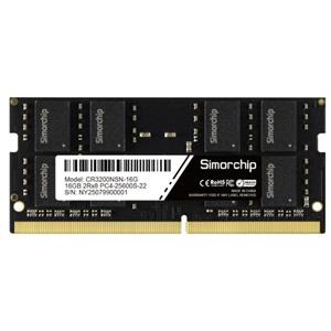 8GB Simorchip |  DDR4-3200Mhz |  SO-DIMM |  1Rx8 |  CL22 |  1.2V |  260 Pin Notebook Memory Module