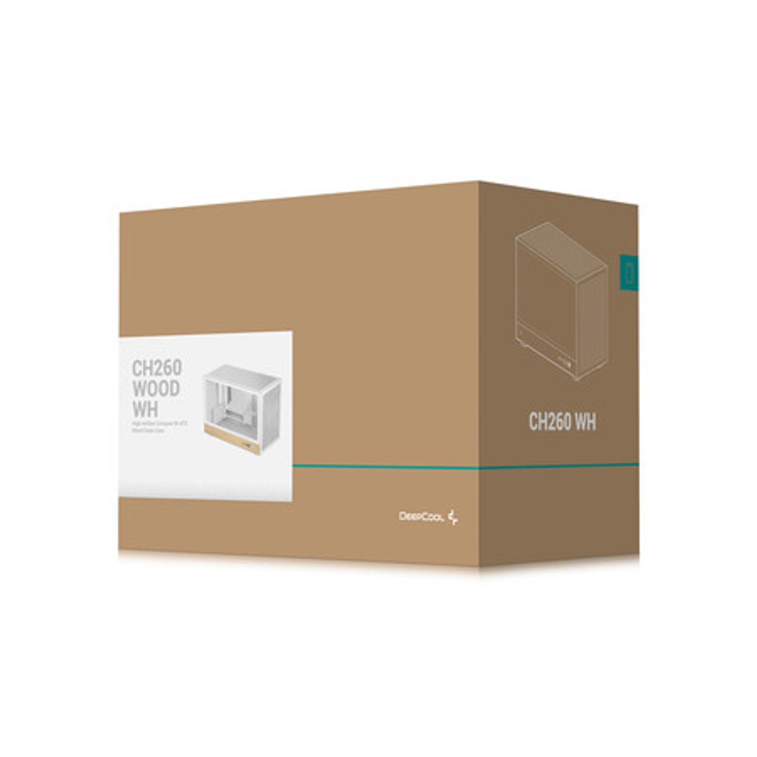 DeepCool CH260 Wood mATX Gaming Chassis White - Image 13