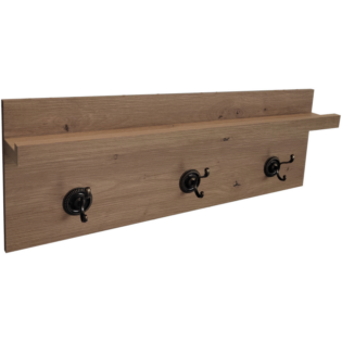 Everfurn Maya Floating Wall Shelf with Hooks