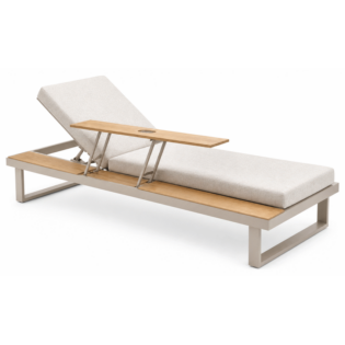 Archer Aluminum Lounger With side table