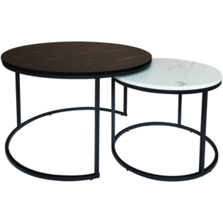 Everfurn Nile Nesting Coffee Table - Ying Yang