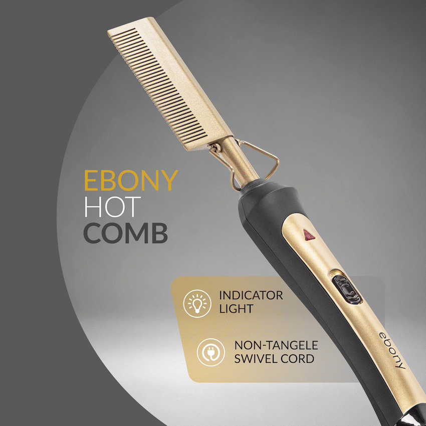 Elektra Ebony Hot Comb - Image 2