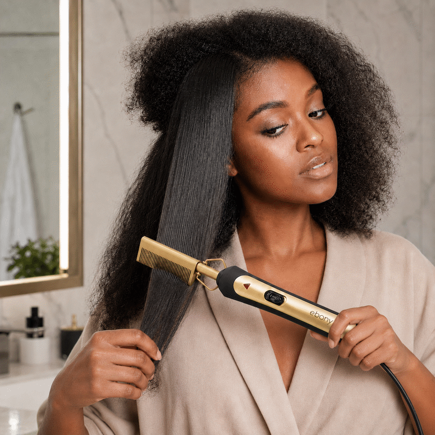 Elektra Ebony Hot Comb - Image 4
