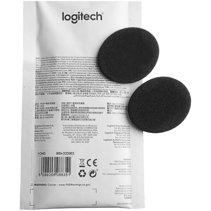 Logitech(R) H340 USB Computer Headset - Black - Image 4