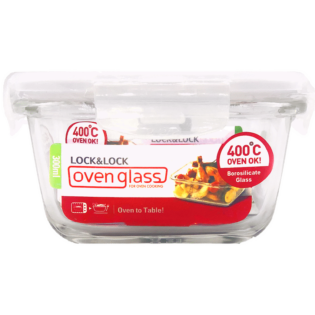LocknLock Euro Glass container sq. 300ml ( Order in Qty of 6)