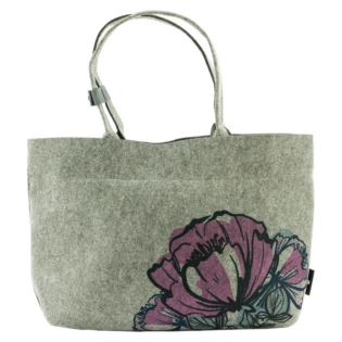 Totes Babe Peony Diaper Tote - Grey