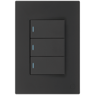 Ellies 3 Lever 1 Way Switch 2x4 (60mmx100mm) -BK