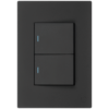 Ellies 2 Lever 2 Way Switch 2x4 (60mmx100mm) -BK