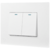 Ellies 2 Lever 2 Way Switch 2x4 (60mmx100mm) -WT