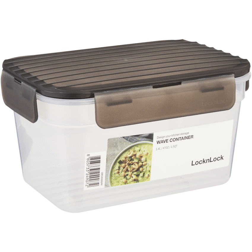 LocknLock Wave container 1.4lt grey ( Order in Qty of 8)