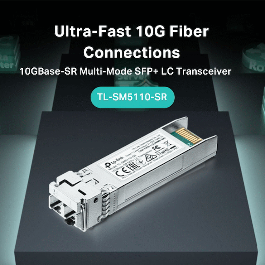 TP-Link SM5110-LR 10GBase-LR SFP+ LC Transceiver - Image 2
