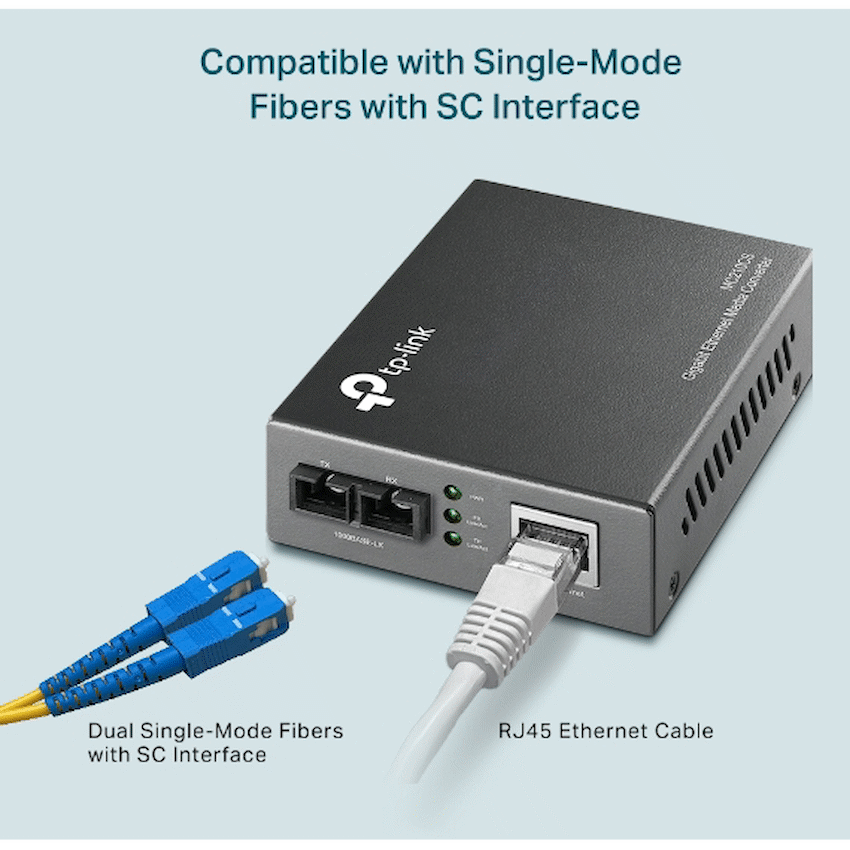 TP-Link Omada MC210CS Gigabit Single-Mode Media Converter - Image 3