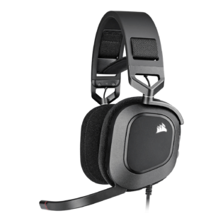 Corsair HS80 RGB USB Wired Over-Ear Gaming Headset — Carbon Black