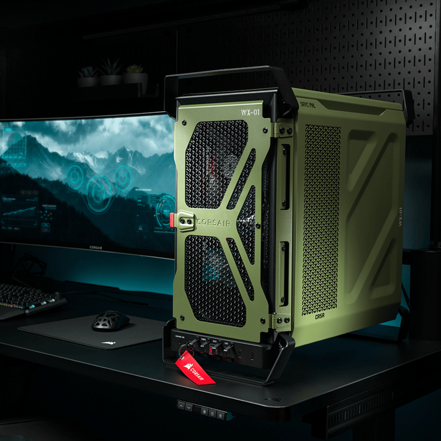 Corsair WARTHOG RS Airflow Mid-Tower Case - Olive - Image 6