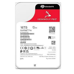 16TB Seagate IronWolf Pro |  3.5" |  7200RPM |  SATA-III  (6Gb) |  256MB Cache |  Internal NAS HDD
